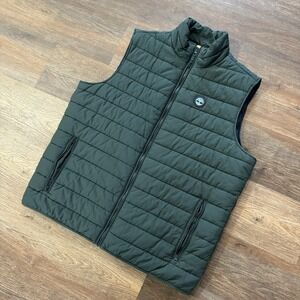 Timberland Green Puffer Vest Men's Sz XXL Outdoor Gorpcore Workwear Hiking